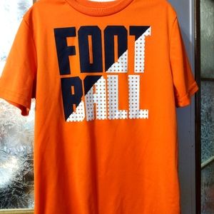 youth Orange Football Tee size 10-12